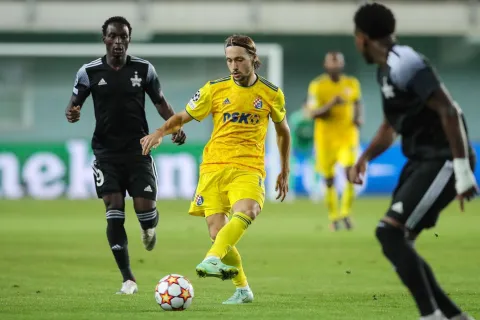 17.08.2021., Sheriff Stadion, Tiraspol, Moldavija - Play off UEFA Liga prvaka: FC Sheriff Tiraspol - GNK Dinamo Zagreb.&nbsp;Lovro Majer.
Photo: Goran Stanzl/PIXSELL