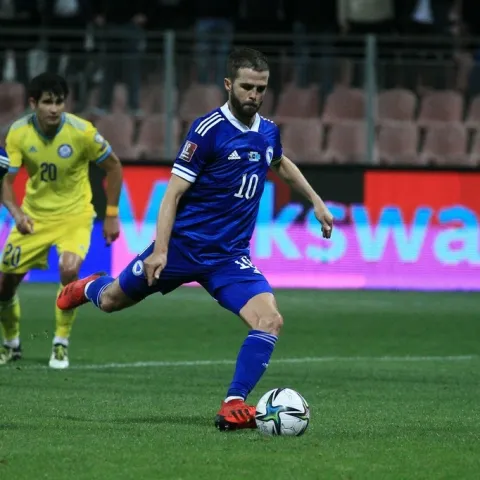 Miralem Pjanić. BiH - Kazahstan