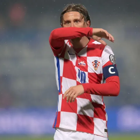 11.10.2021., stadion Gradski vrt, Osijek - Kvalifikacije za Svjetsko nogometno prvenstvo 2022. godine u Katru, skupina H, 8. kolo, Hrvatska - Slovacka. Luka Modric
Photo: Igor Soban/PIXSELL