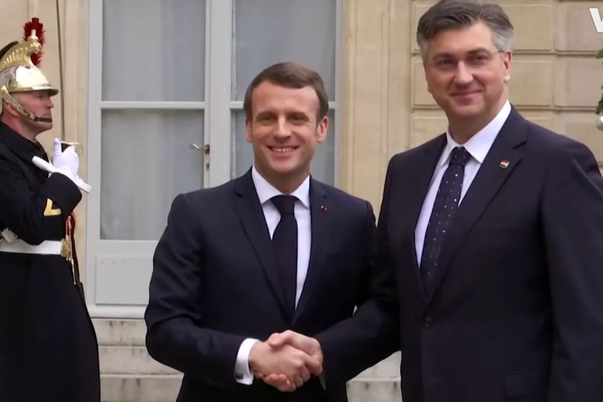 Andrej Plenković i Emmanuel Macron