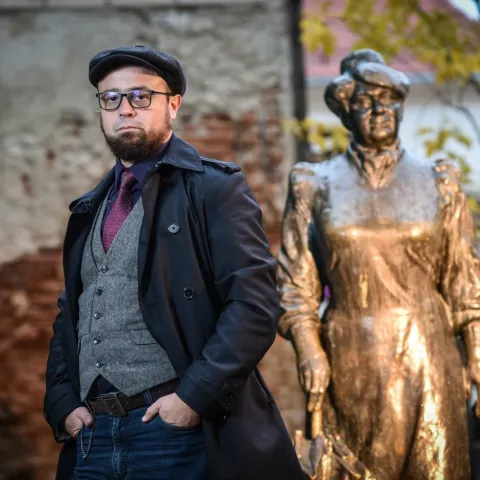 22.10.2021., Zagreb - Deniver Vukelic, autor znanstvenog rada Magija na hrvatskom povijesnom prostoru.

Photo Sasa ZinajaNFoto