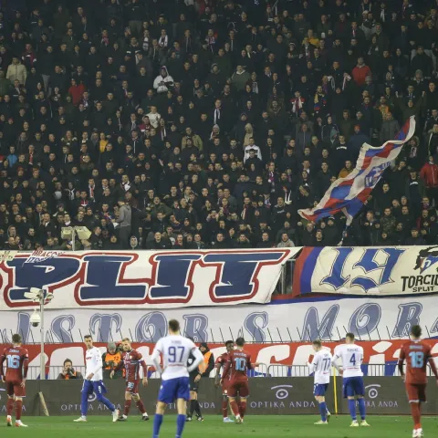 26.02.2022.,Split-Utakmica 25. kola Hrvatski Telekom Prve lige izmedju HNK Hajduk i HNK Rijeka na Poljudu.
Photo: Ivo Cagalj/PIXSELL