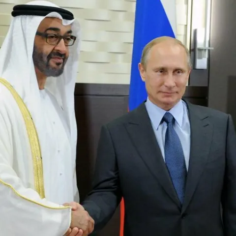 Mohammed bin Zayed Al Nahyan i Vladimir Putin