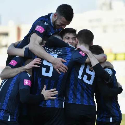 13.03.2022., Nogometni stadion Zagreb, Zagreb - Hrvatski Telekom Prva liga, 27. kolo, Hrvatski dragovoljac - Rijeka. Photo: Marko Lukunic/PIXSELL