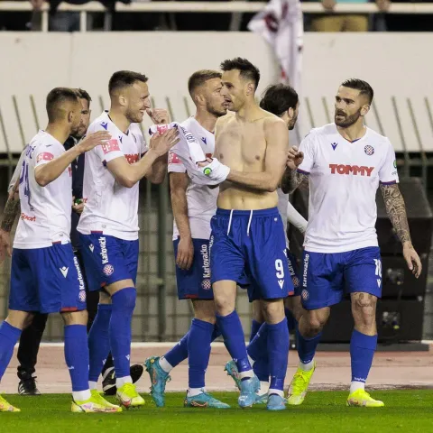 20.04.2022., Stadion Poljud, Split - Hrvatski Telekom Prva liga, 09. kolo, HNK Hajduk - GNK Dinamo. Photo: Miroslav Lelas/PIXSELL