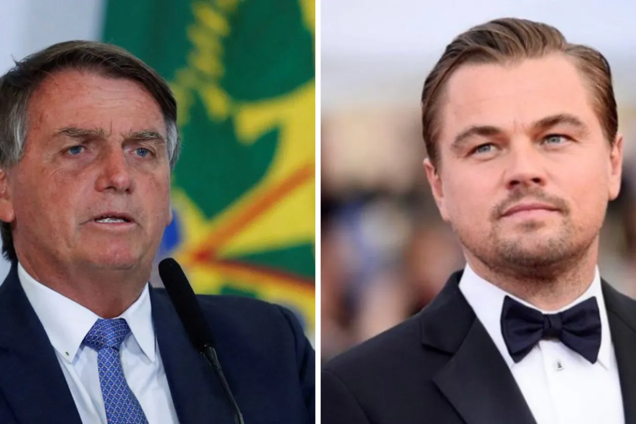 Jair Bolsonaro i Leonardo DiCaprio