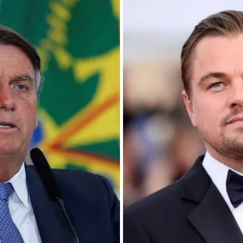 Jair Bolsonaro i Leonardo DiCaprio