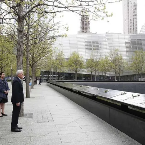 Šefik Džaferović u New Yorku