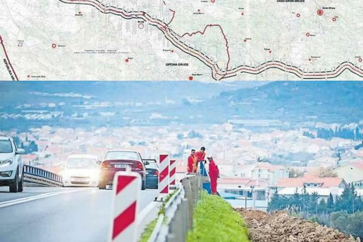 Brta cesta Mostar - Široki Brijeg - RH