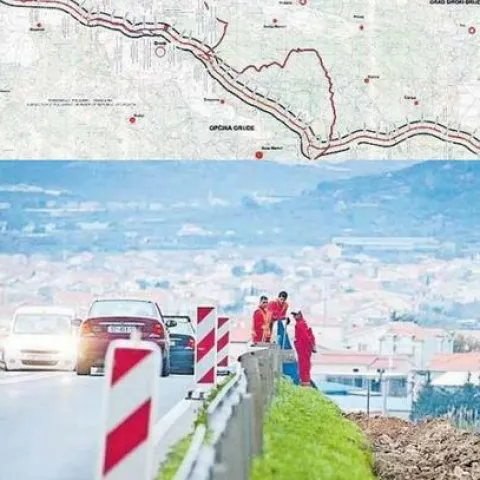 Brta cesta Mostar - Široki Brijeg - RH