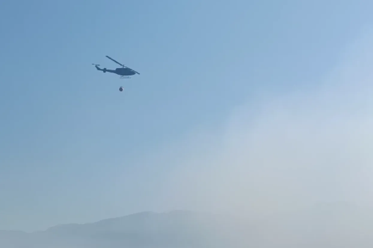 Helikopteri OS BiH&nbsp;bore se protiv požara na Boračkom jezeru