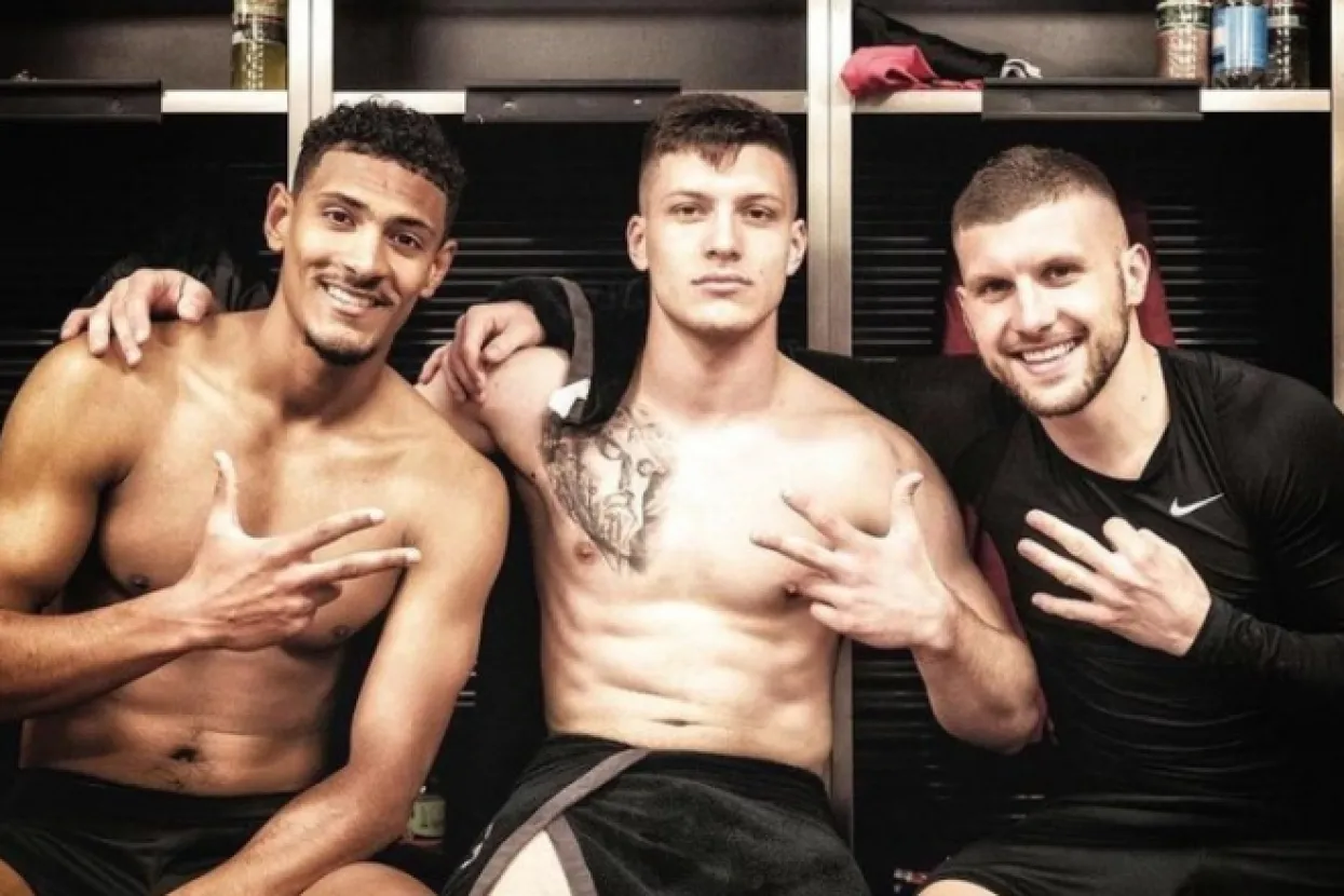 Sebastian Haller, Luka Jović i Ante Rebić