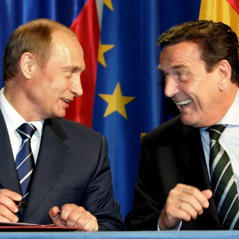 Vladimir Putin i Gerhard Schroeder