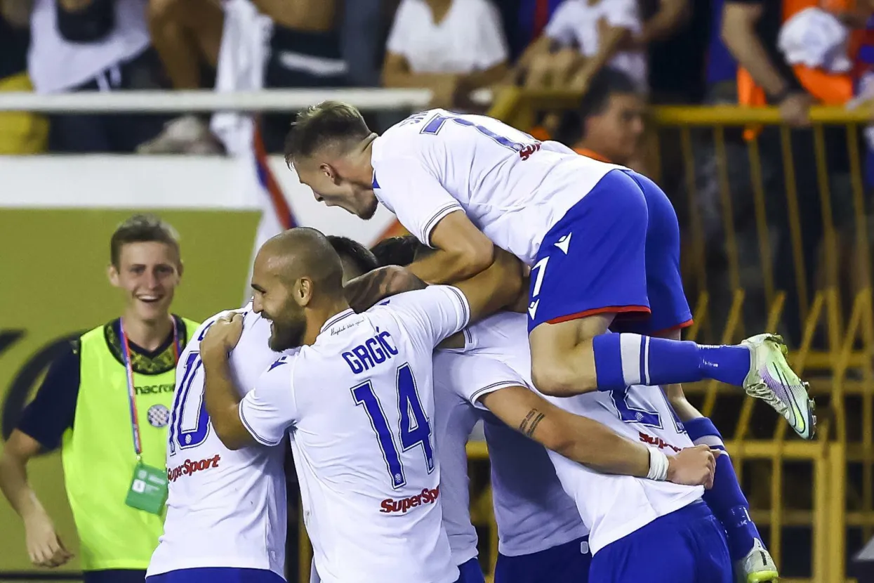 04.08.2022., stadion Poljud, Split - Prva utakmica 3. pretkola UEFA Konferencijske lige HNK Hajduk - Vitoria SC.