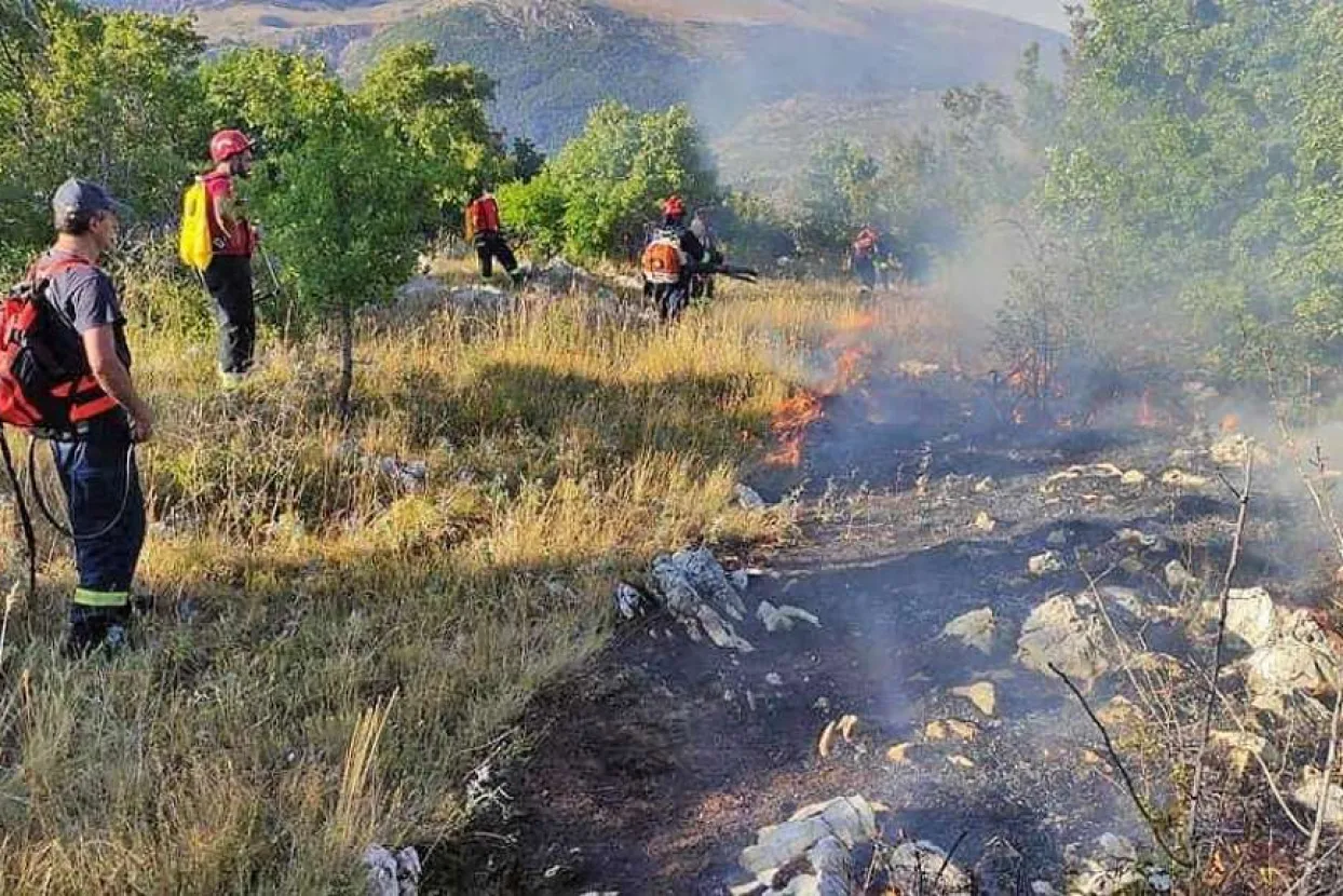 Požar u Neumu širi se prema naseljenim mjestima: Na raspolaganju samo jedan helikopter koji gasi požare u Konjicu