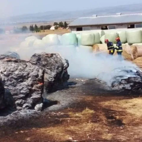 Požar izbio na farmi krava u Tomislavgradu, brzom intervencijom duvanjskih vatrogasaca spašena štala