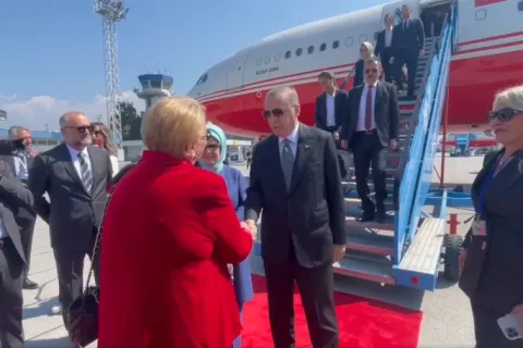 Doček Erdogana na sarajevskom aerodromu