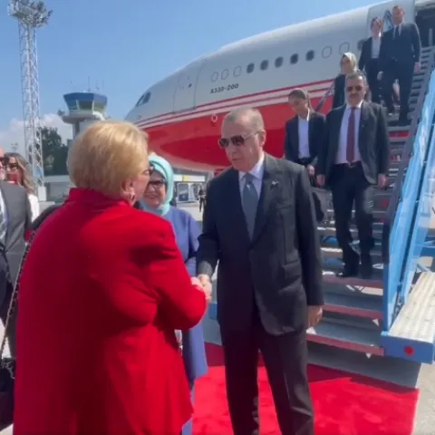 Doček Erdogana na sarajevskom aerodromu