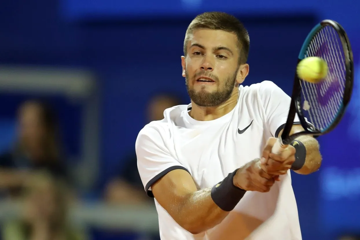 18.07.2019., Umag - 30. Plava laguna Croatia Open Umag 2019. Osmina finala, Salvatore Caruso, Italija - Borna Coric, Hrvatska.
Photo: Goran Stanzl/PIXSELL