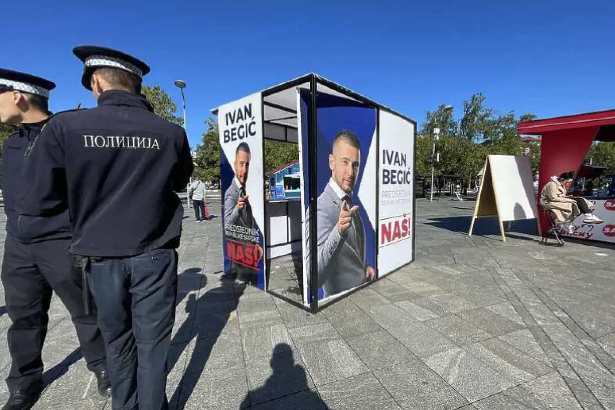 Uništen predizborni štand Zlatka Begića