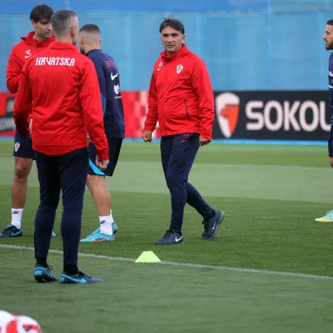 Zagreb, 21.9.2022 - Trening Hrvatske nogometne reprezentacije uoči utakmice s Danskom. Na slici Zlatko Dalić.