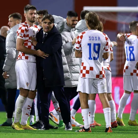 22.09.2022., stadion Maksimir, Zagreb - UEFA Liga Nacija, Liga A, skupina 1, 5. kolo, Hrvatska - Danska.