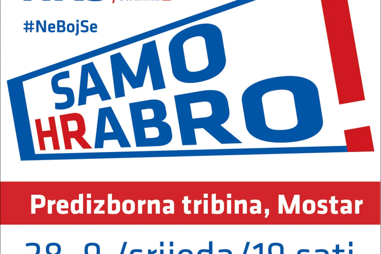 HRS organizira predizbornu tribinu&nbsp;u Mostaru