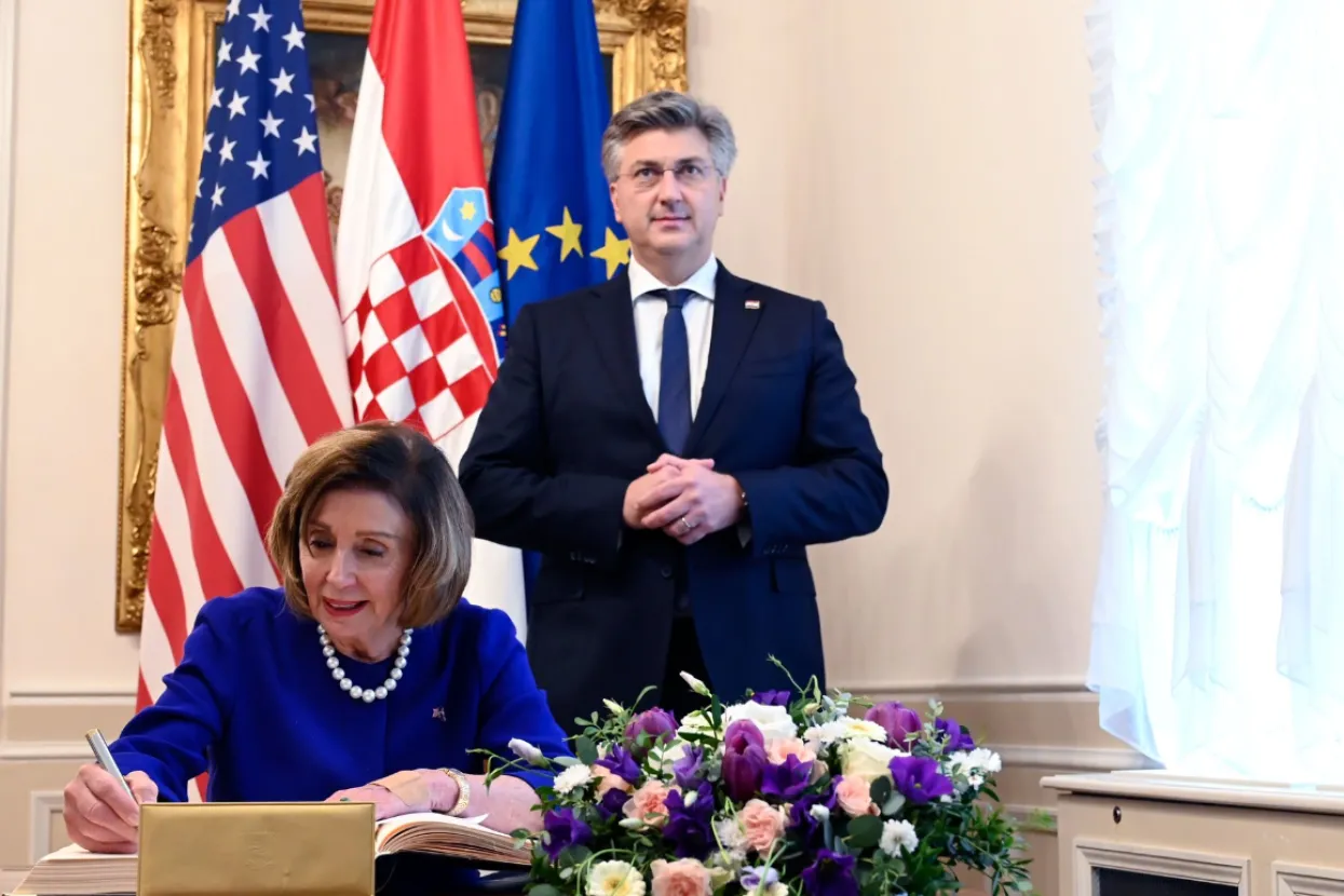 Nancy Pelosi i Andrej Plenković