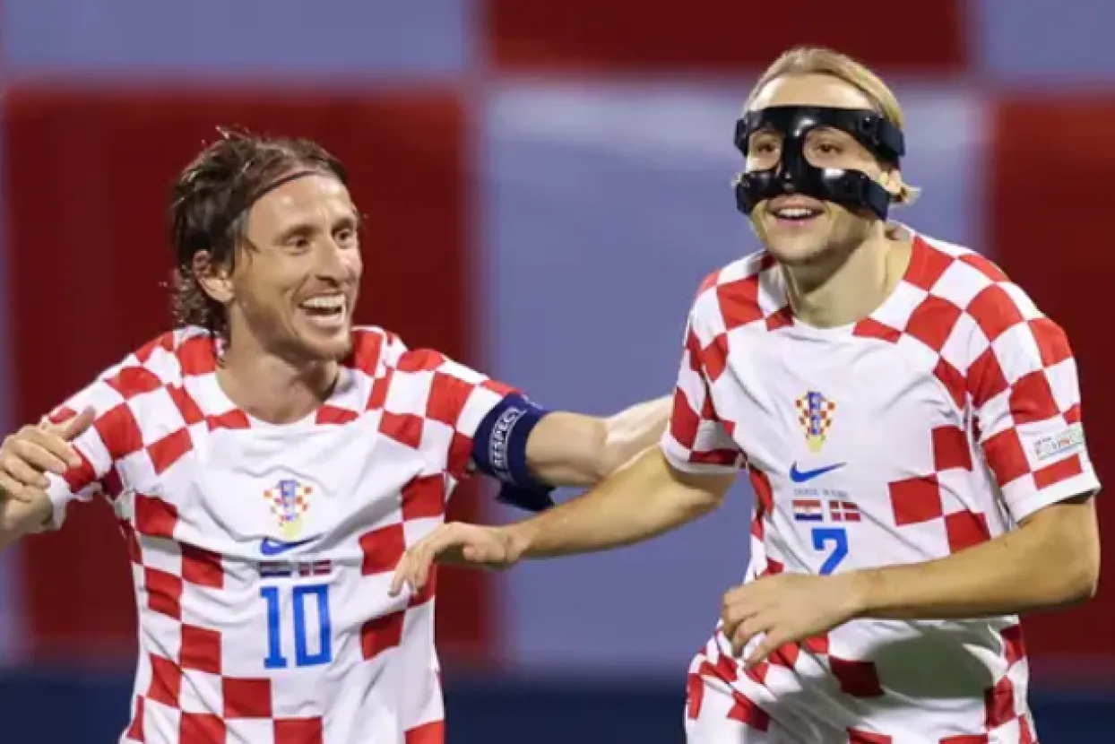 Luka Modrić i Lovro Majer