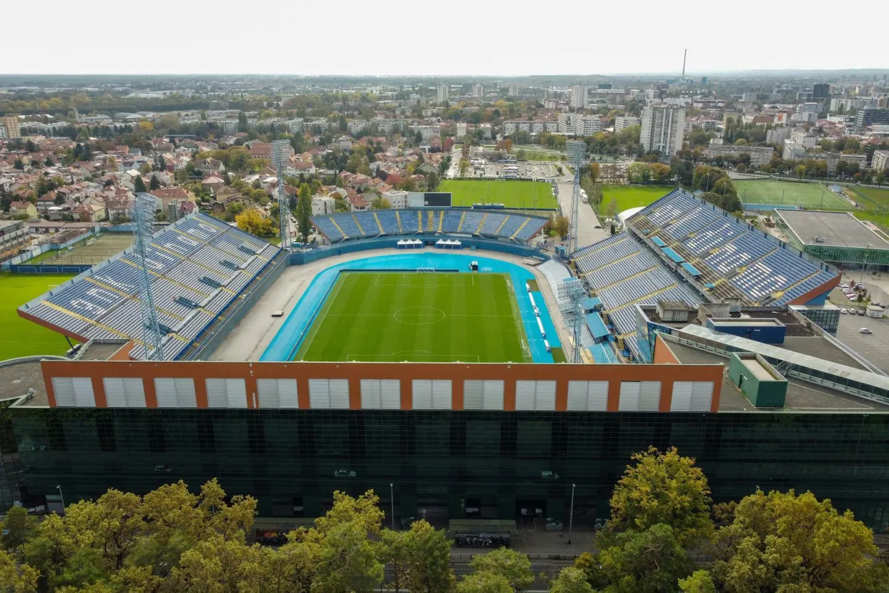 20.10.2022., Zagreb - Fotografija iz zraka stadiona Maksimir