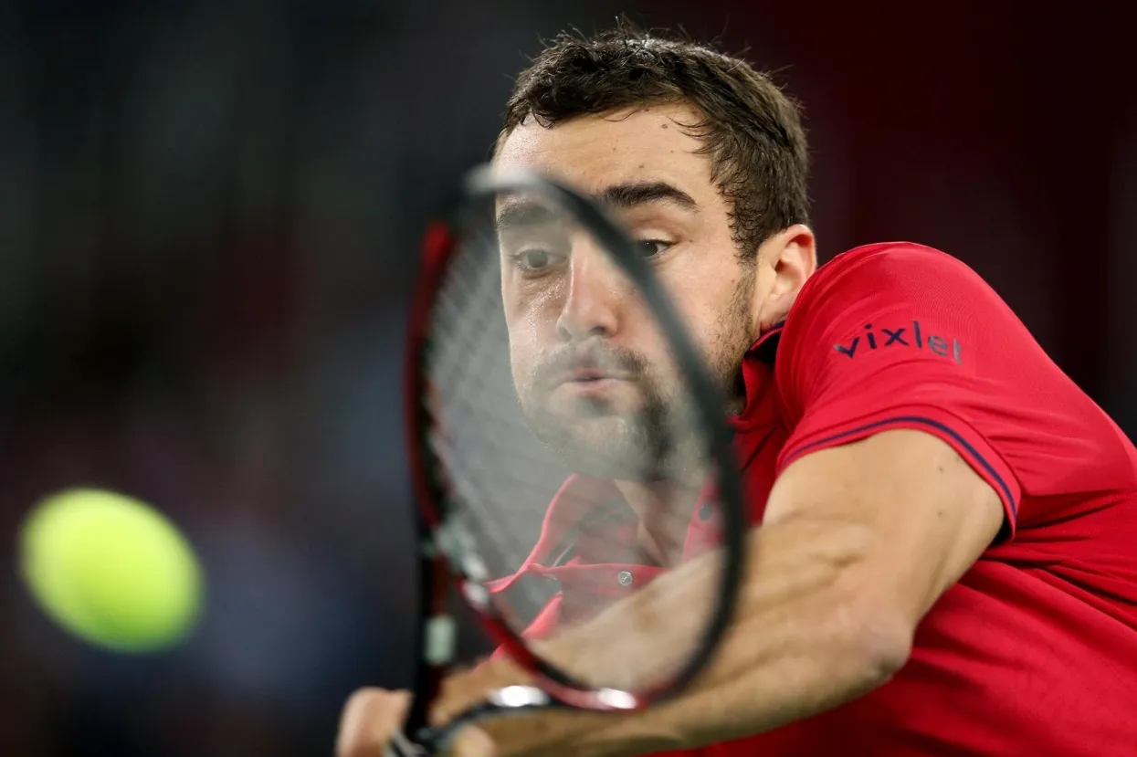 25.11.2016., Arena Zagreb, Zagreb - Finale Davis kupa, Hrvatska - Argentina, Marin Cilic - Federico Delbonis. Marin Cilic. Photo: Igor Kralj/PIXSELL