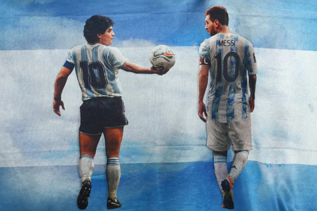 Diego Maradona i Lionel Messi