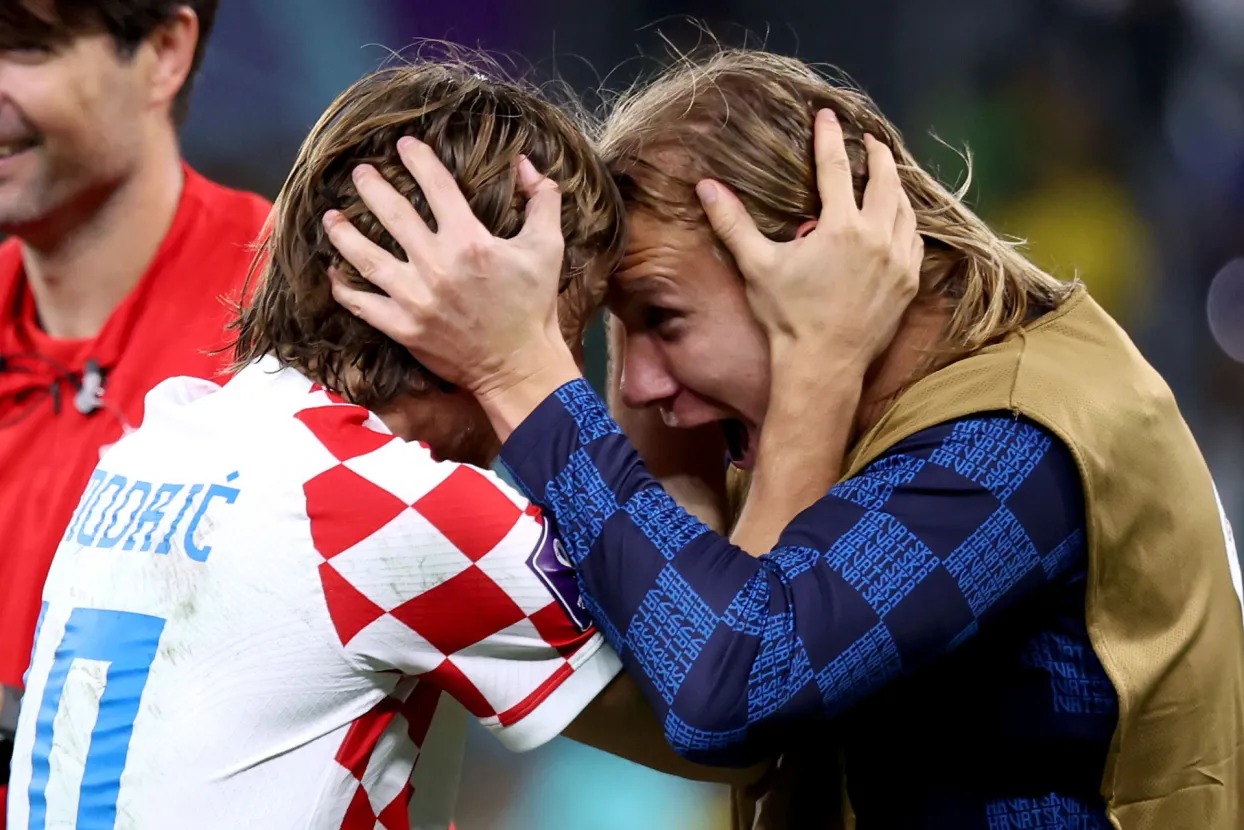 Luka Modrić i Domagoj Vida