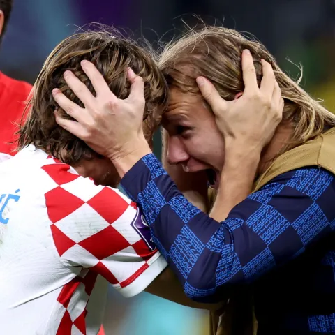 Luka Modrić i Domagoj Vida