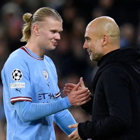 Haaland i Guardiola