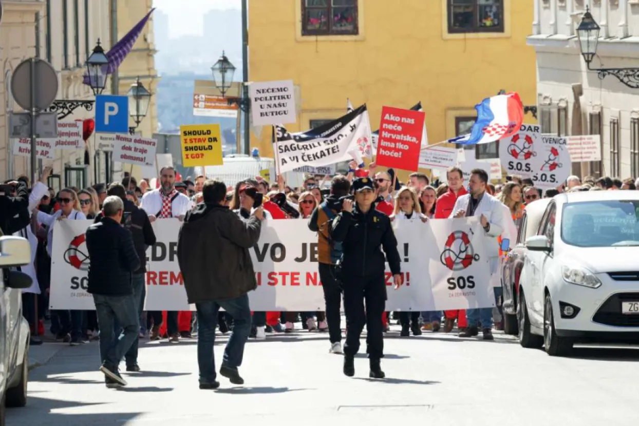 Prosvjed hrvatskih liječnika