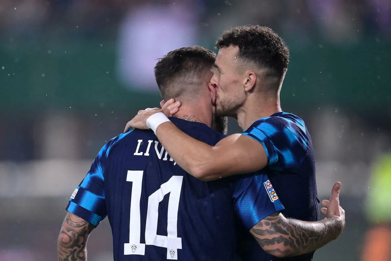 Stadion Ernst Happel, Beć, Austrija - UEFA Liga nacija, Liga A, skupina 1, 6. kolo, Austrija - Hrvatska. Marko Livaja, Ivan Perišić. Photo: Igor Soban/PIXSELL