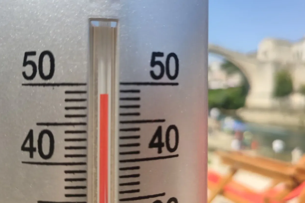 Temperatura, vrućina, Mostar