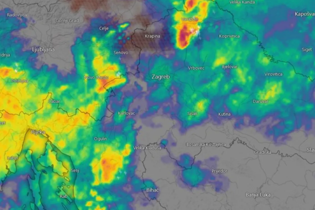 Nevrijeme će zahvatiti Hrvatsku