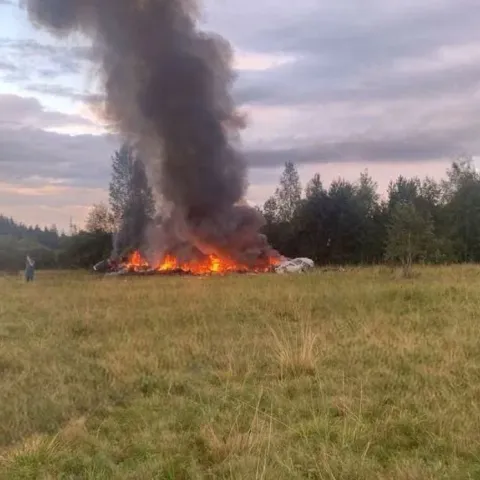 Pad Prigožinovog aviona