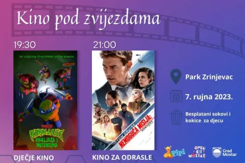 Besplatno kino na otvorenom u Mostaru