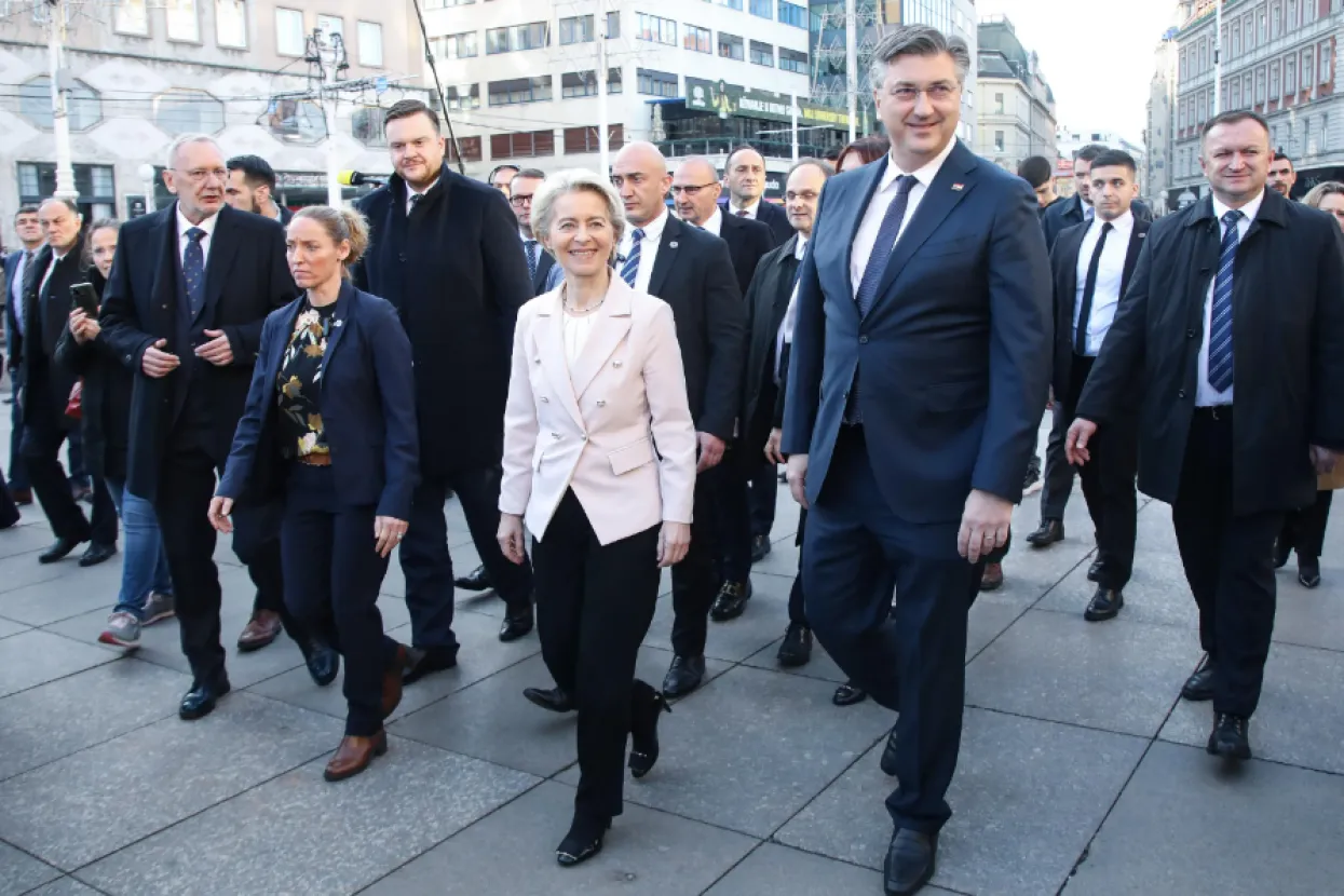 Ursula von der Leyen i Andrej Plenković