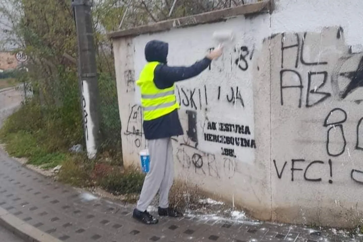 Republikanci prebojali prijeteće grafite upućene Hrvatima u Mostaru