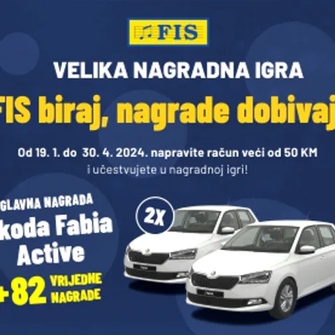 Velika nagradna igra "FIS biraj - nagrade dobivaj" 