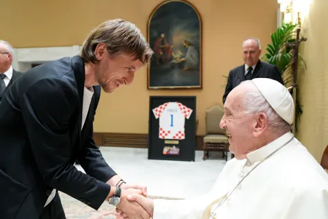 Luka Modrić i papa Franjo