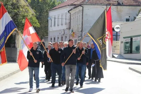 LIVNO, 23. rujna (FENA) - U okviru proslave Dana Grada Livna i 1132. obljetnice, u ponedjeljak su proslavljeni Dan branitelja Livna i Dan brigade Petar Krešimir IV.(Foto FENA/Mario Lončar)