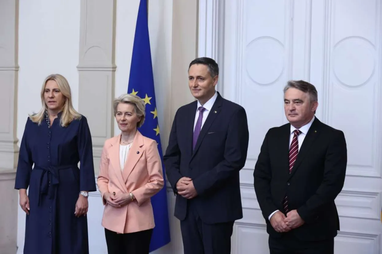 Ursula von der Leyen susrela se sa članovima Predsjedništva BiH 