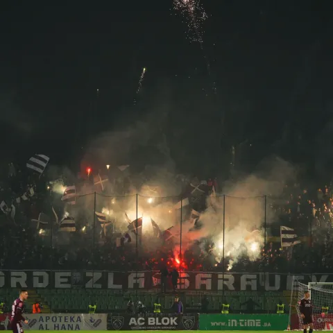 SARAJEVO, 29. novembra (FENA) – Nogometaši Zrinjskog pobijedili su s Srajavo sa 1:0 (0:0) u derbi susretu 15. kola WWin lige Bosne i Hercegovine. (Foto FENA/Almir Razić)