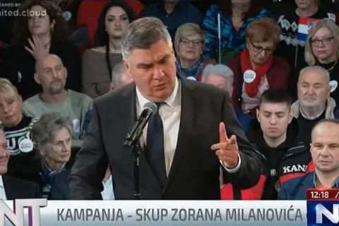 Predizborni skup Zorana Milanovića